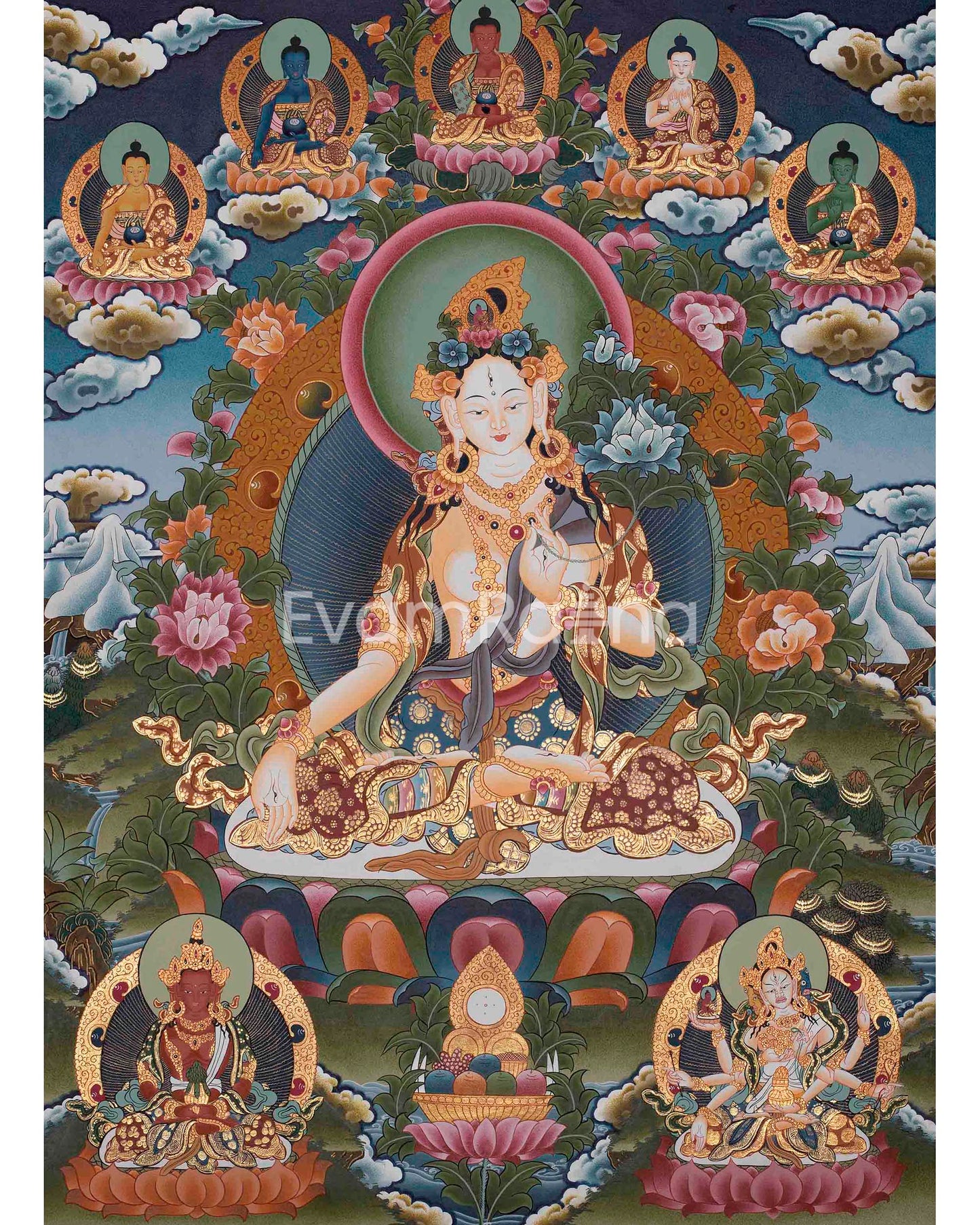 Divine White Tara Thangka