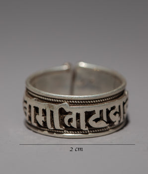 Lucky Mantra Ring | Sterling Silver Ring for Daily Inspiration