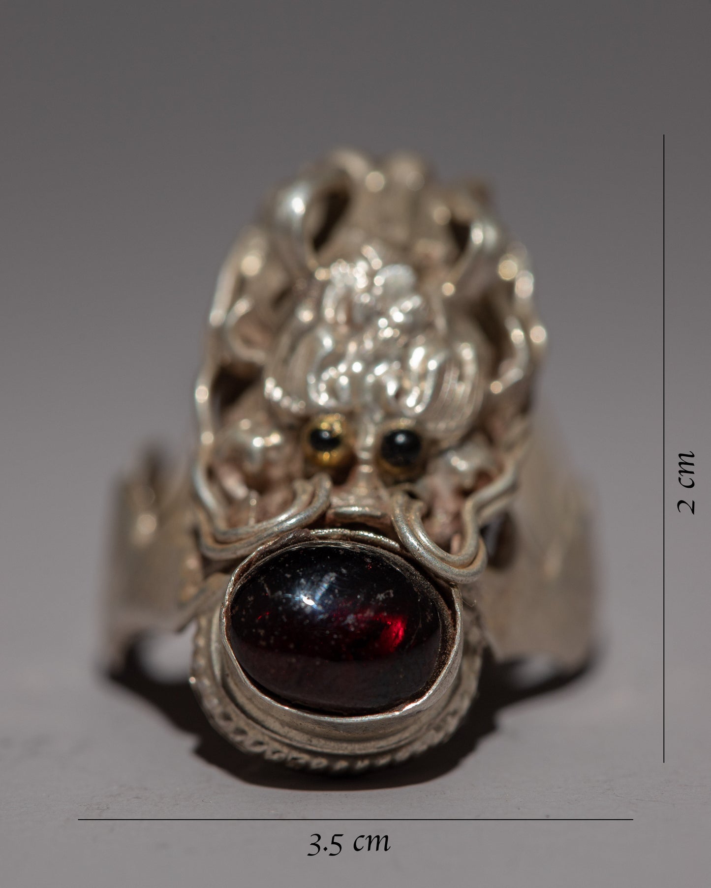 Handcrafted Dragon Sculpture Sterling Silver Ring | A Unique and Symbolic Rings for Gifts