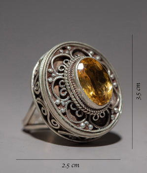 Amber Ring | Radiant Glow of Nature's Beauty