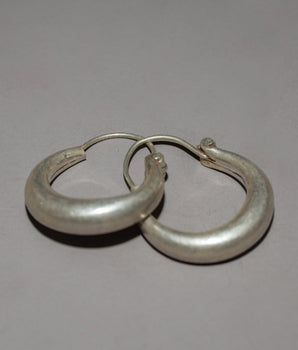 Silver Hoop Earring Set