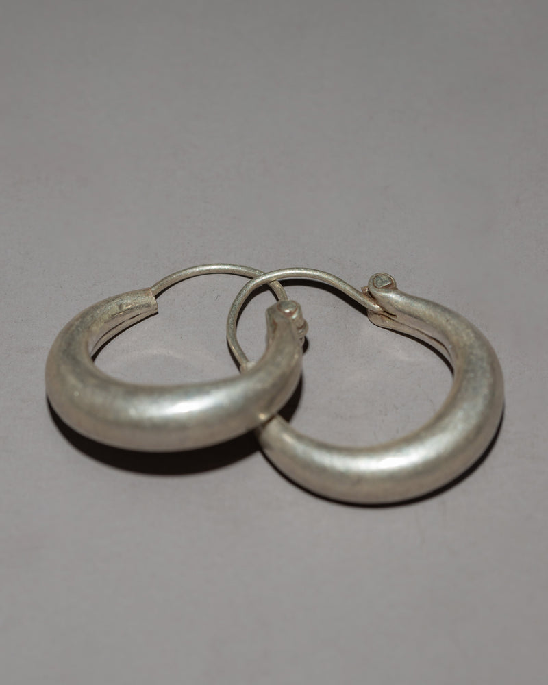 Silver Hoop Earring Set