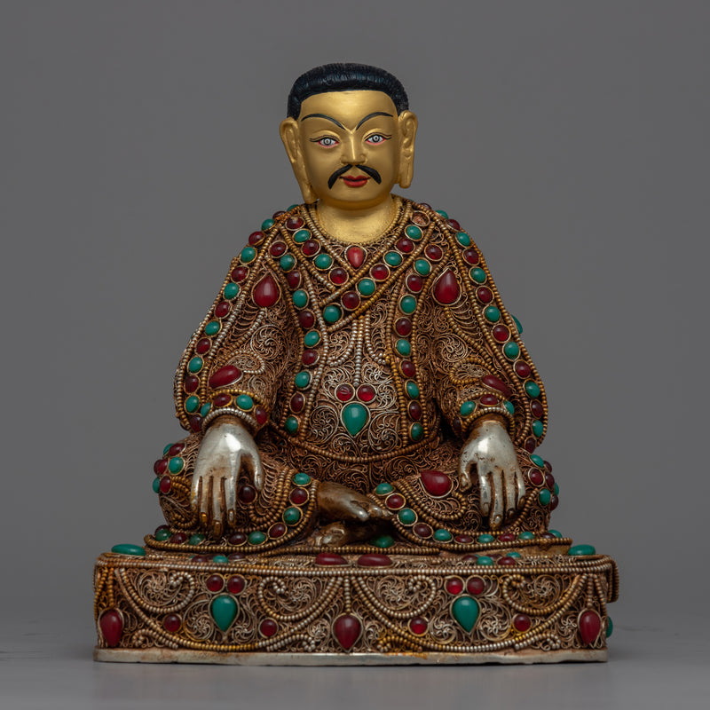 Tibetan Buddhist Master Statue Set | Milarepa, Marpha & Gampopa | Tibetan Art