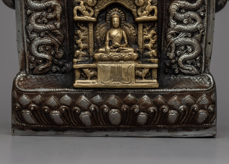 Iron Ghau Box | Sacred Tibetan Prayer Holder