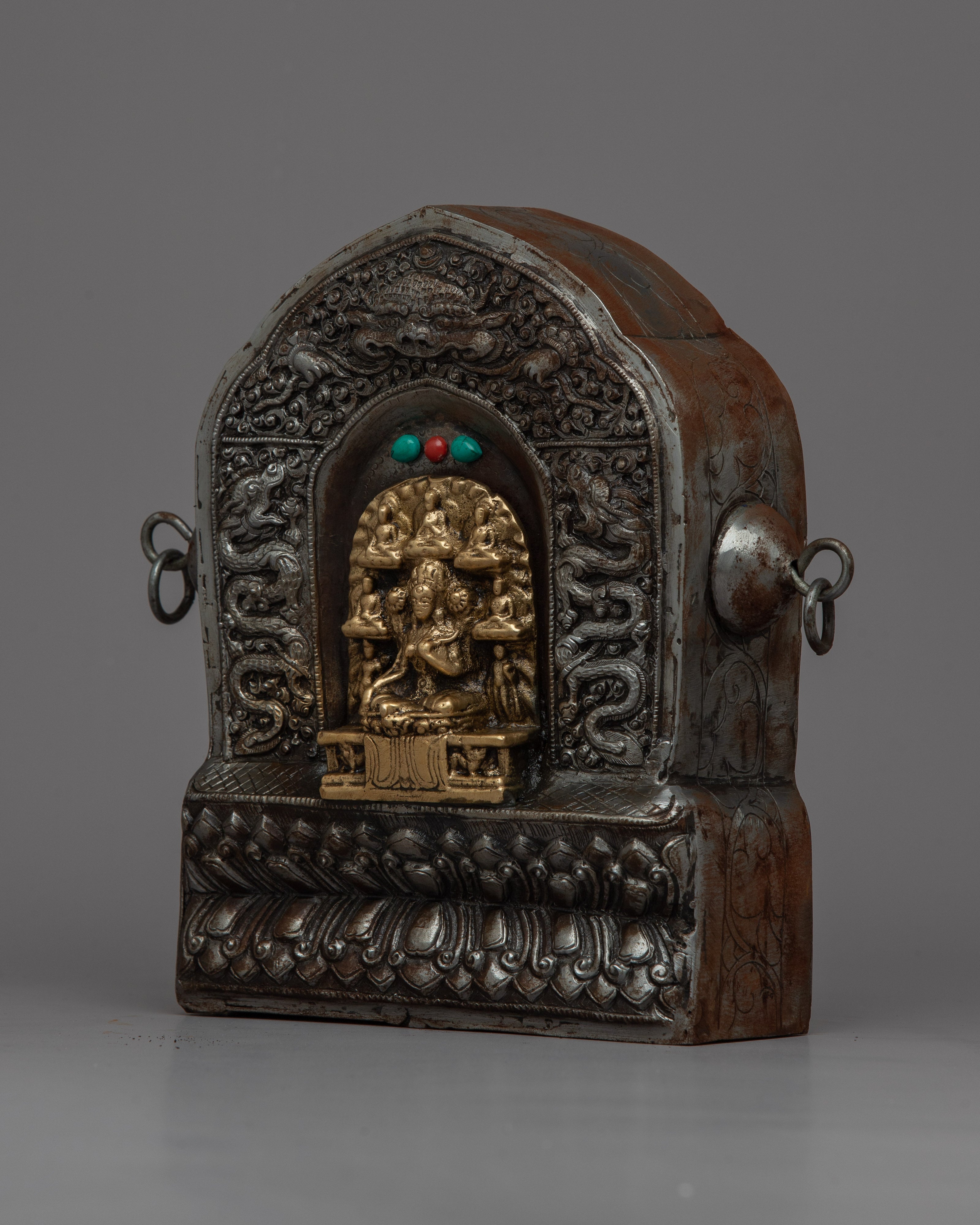 Brass Staue Ghau Box | Buddhist Ghau Handcrafted for You
