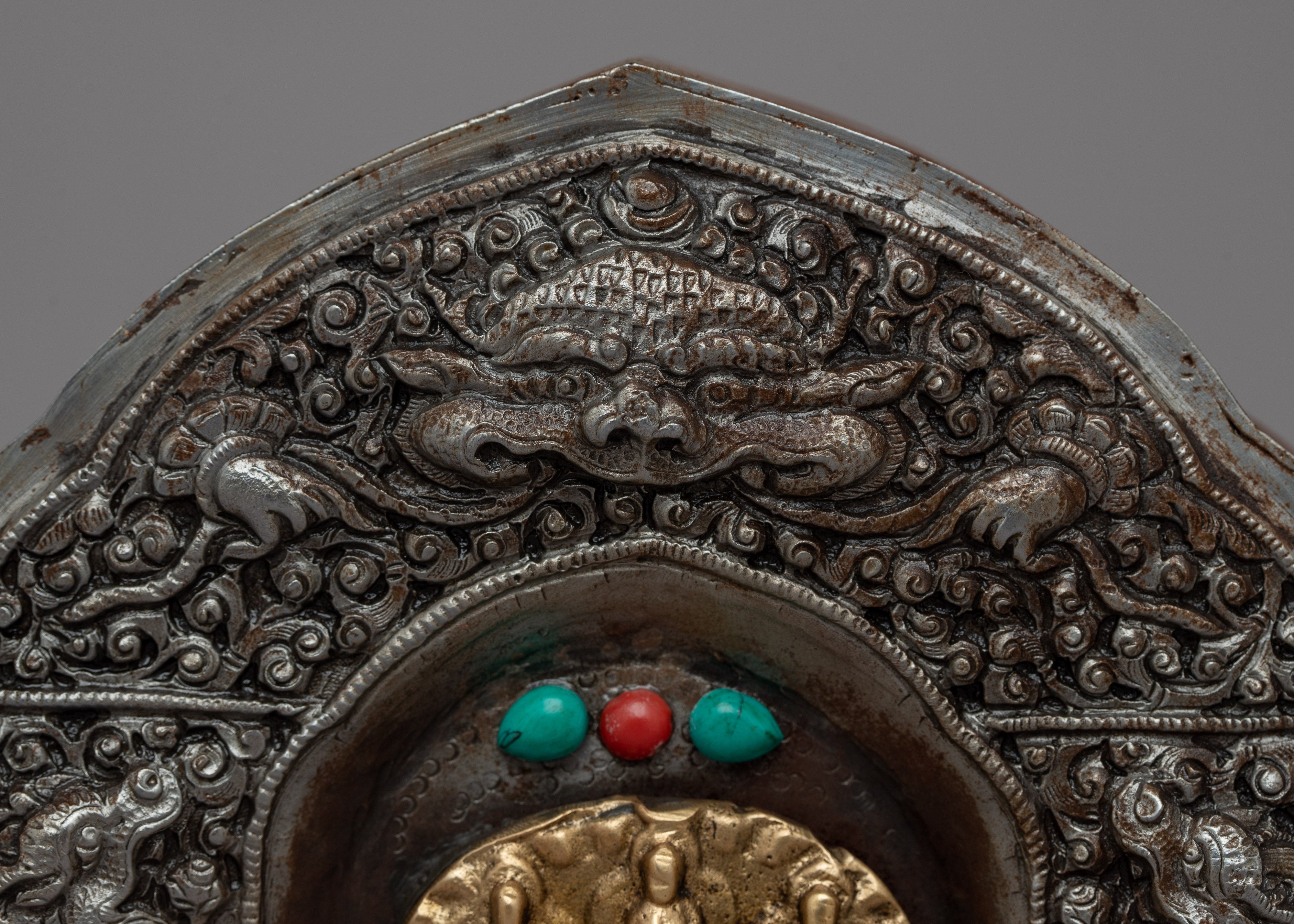 Brass Staue Ghau Box | Buddhist Ghau Handcrafted for You