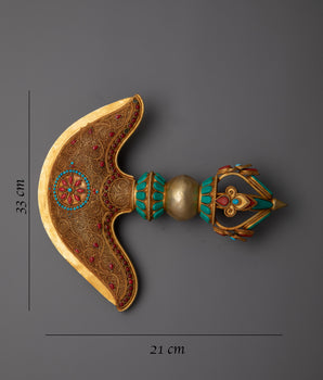 Gold Kartika Knife | Spiritual Dagger with Timeless Appeal