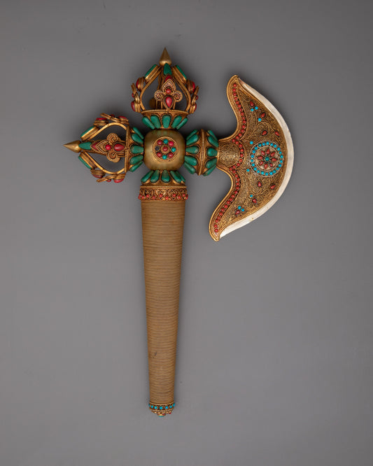 Gold Plated Kartika Axe