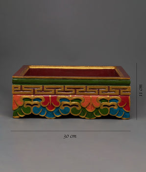 Tibetan Meditation Altar Table | Table for Meditation and Spiritual Practices