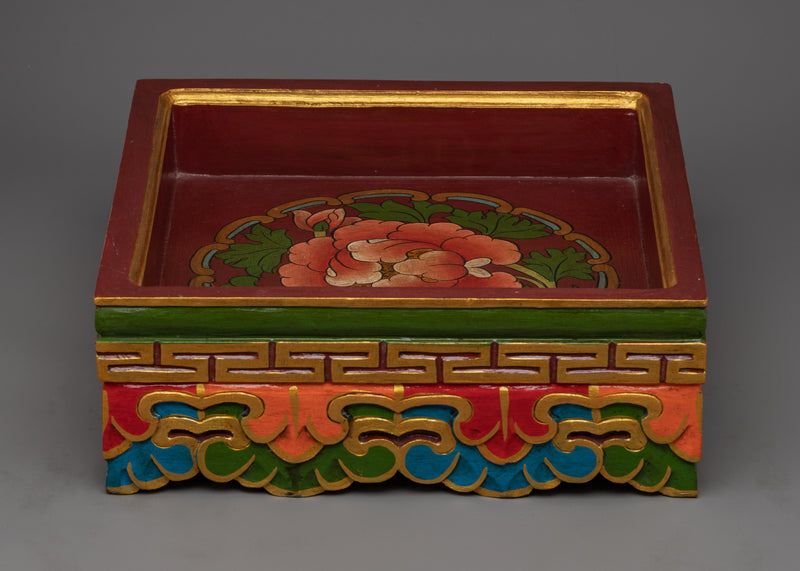 Tibetan Meditation Altar Table | Table for Meditation and Spiritual Practices