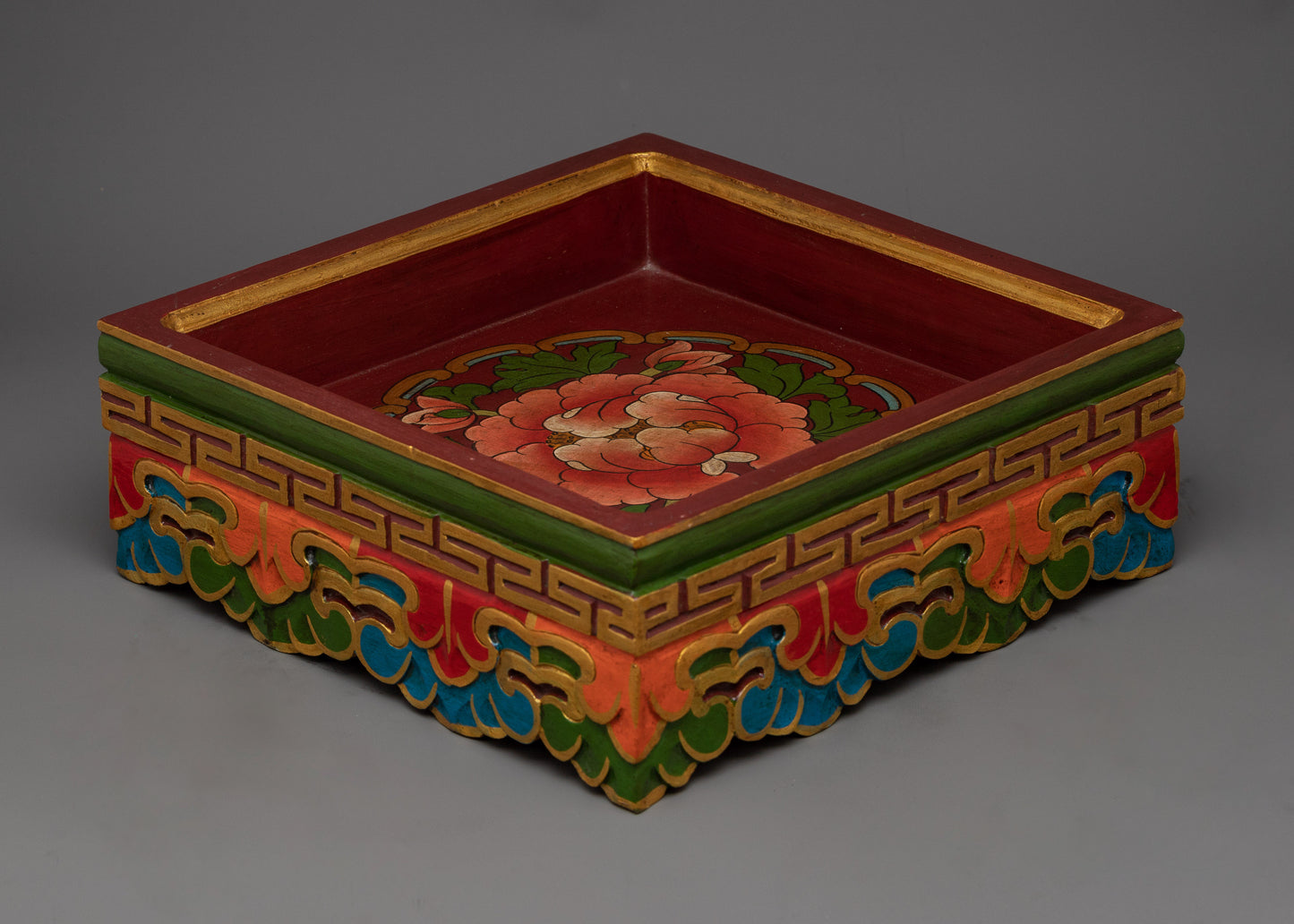 Tibetan Meditation Altar Table | Table for Meditation and Spiritual Practices