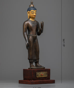Standing Shakyamuni Buddha Figurine | Beacon of Enlightenment