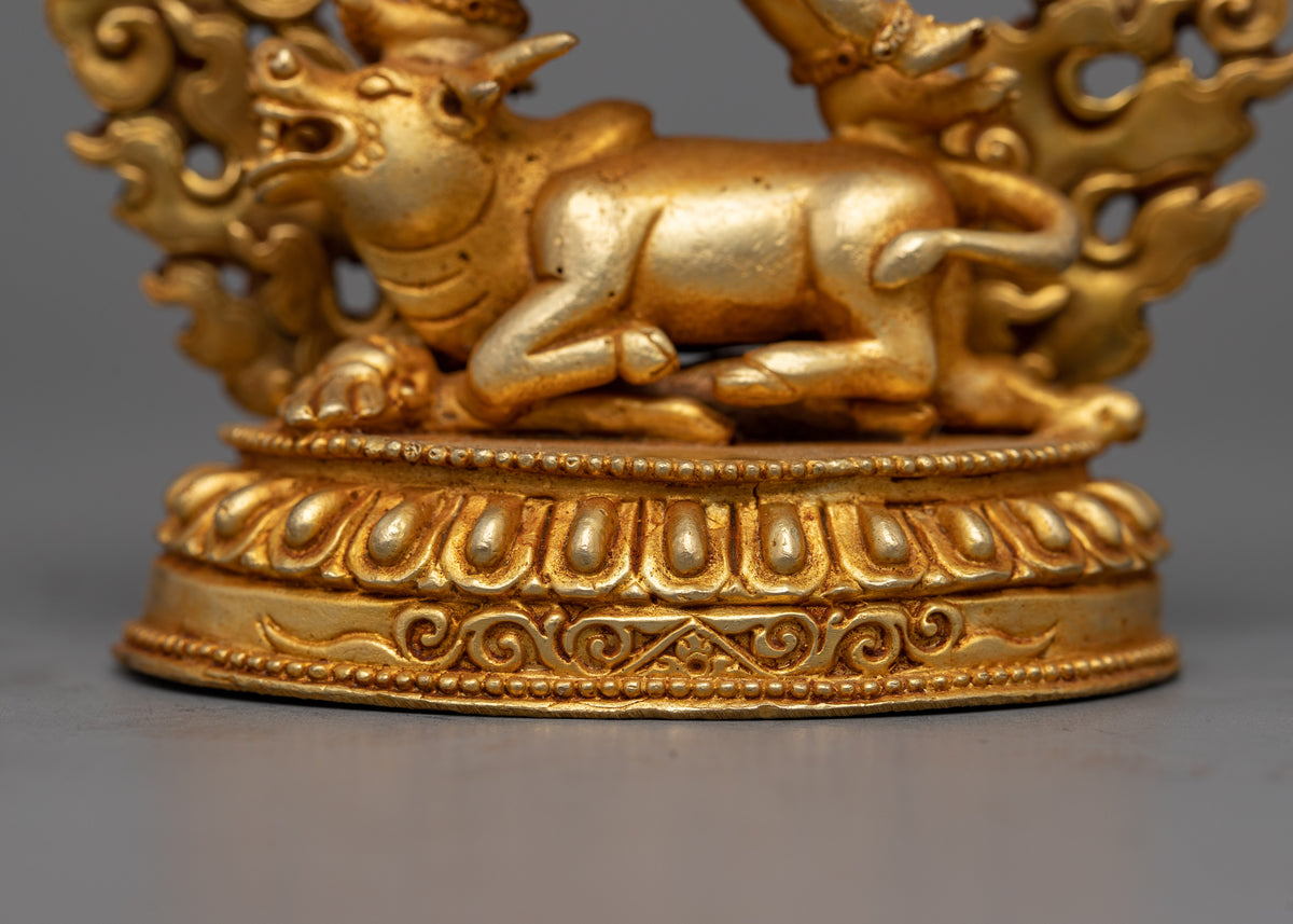 Yamantaka Copper Statue | Traditional Tibetan Yidam Artcraft