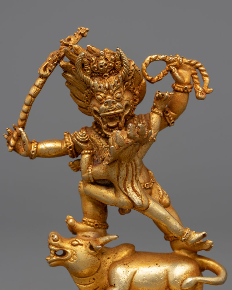 Yamantaka Copper Statue | Traditional Tibetan Yidam Artcraft