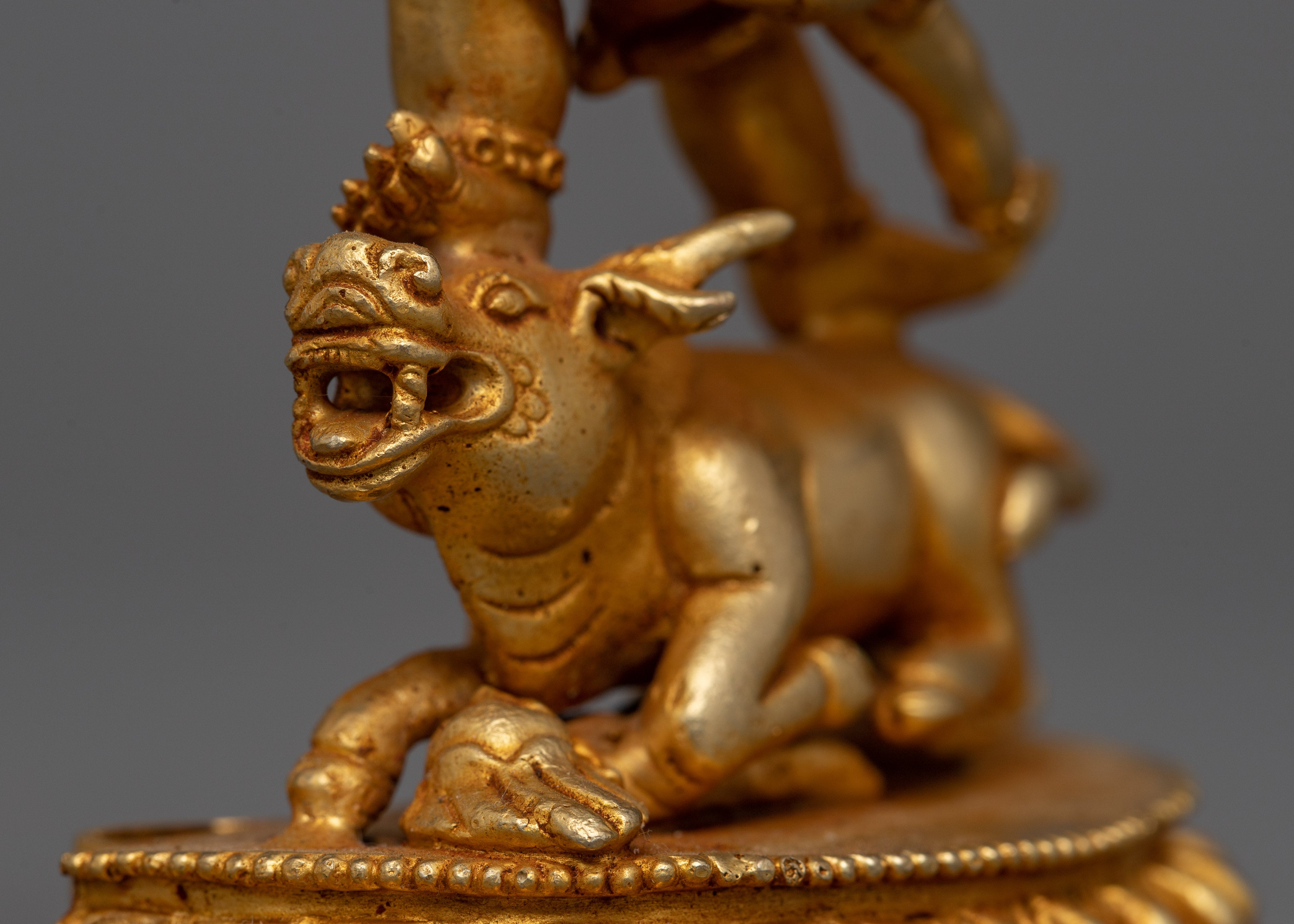 Yamantaka Copper Statue | Traditional Tibetan Yidam Artcraft