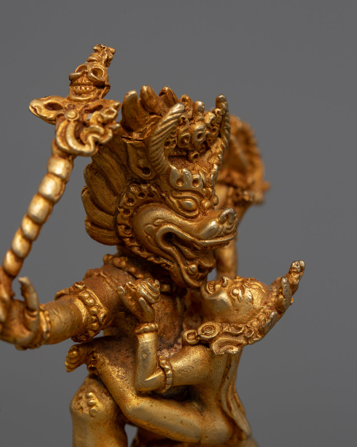 Yamantaka Copper Statue | Traditional Tibetan Yidam Artcraft