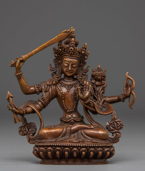  Wisdom Bodhisattva Maha Manjushri Statue