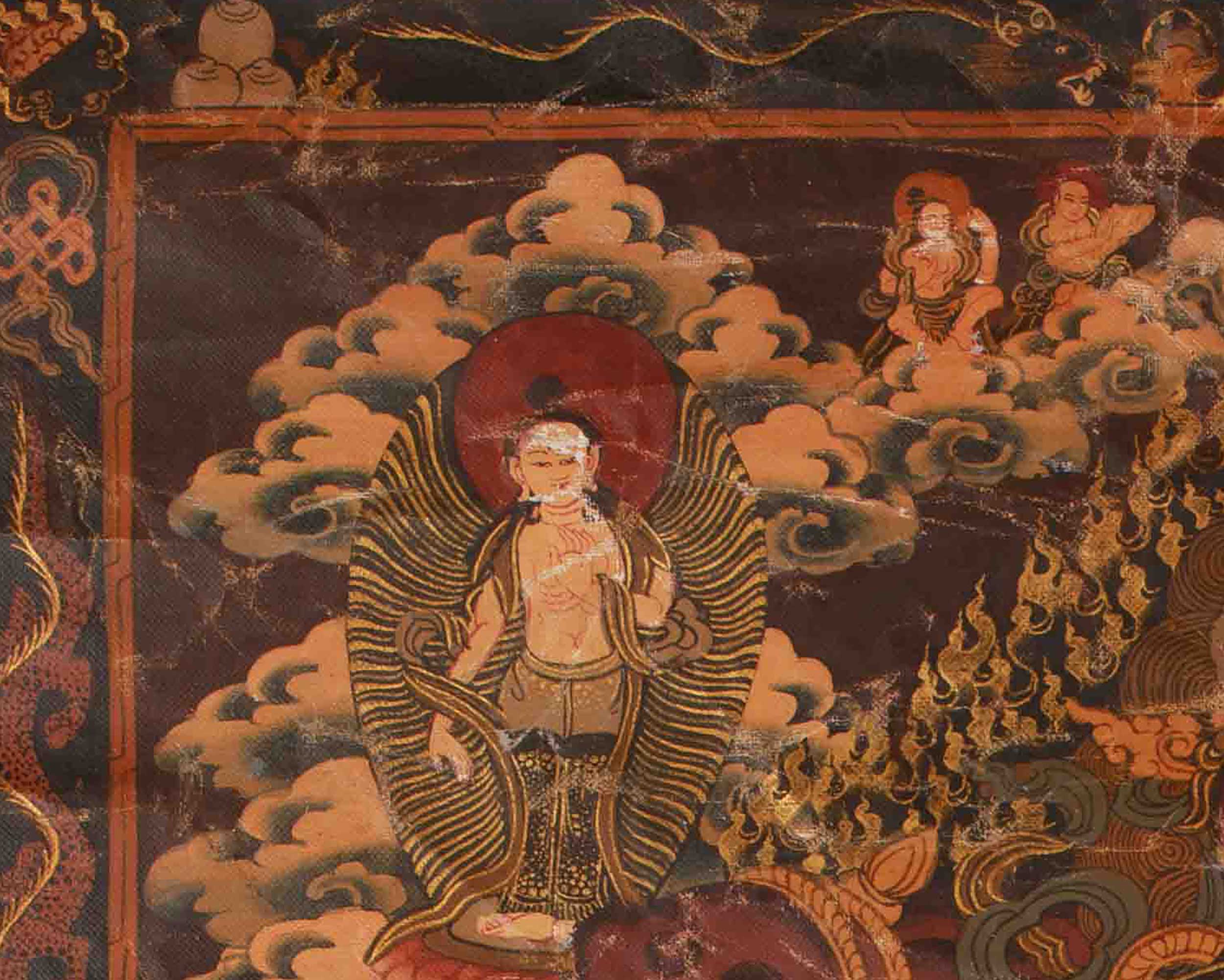 Traditional Wheel Of Life Thangka | Tibetan Buddhist Wisdom Artwork | Spiritual Wall Decor