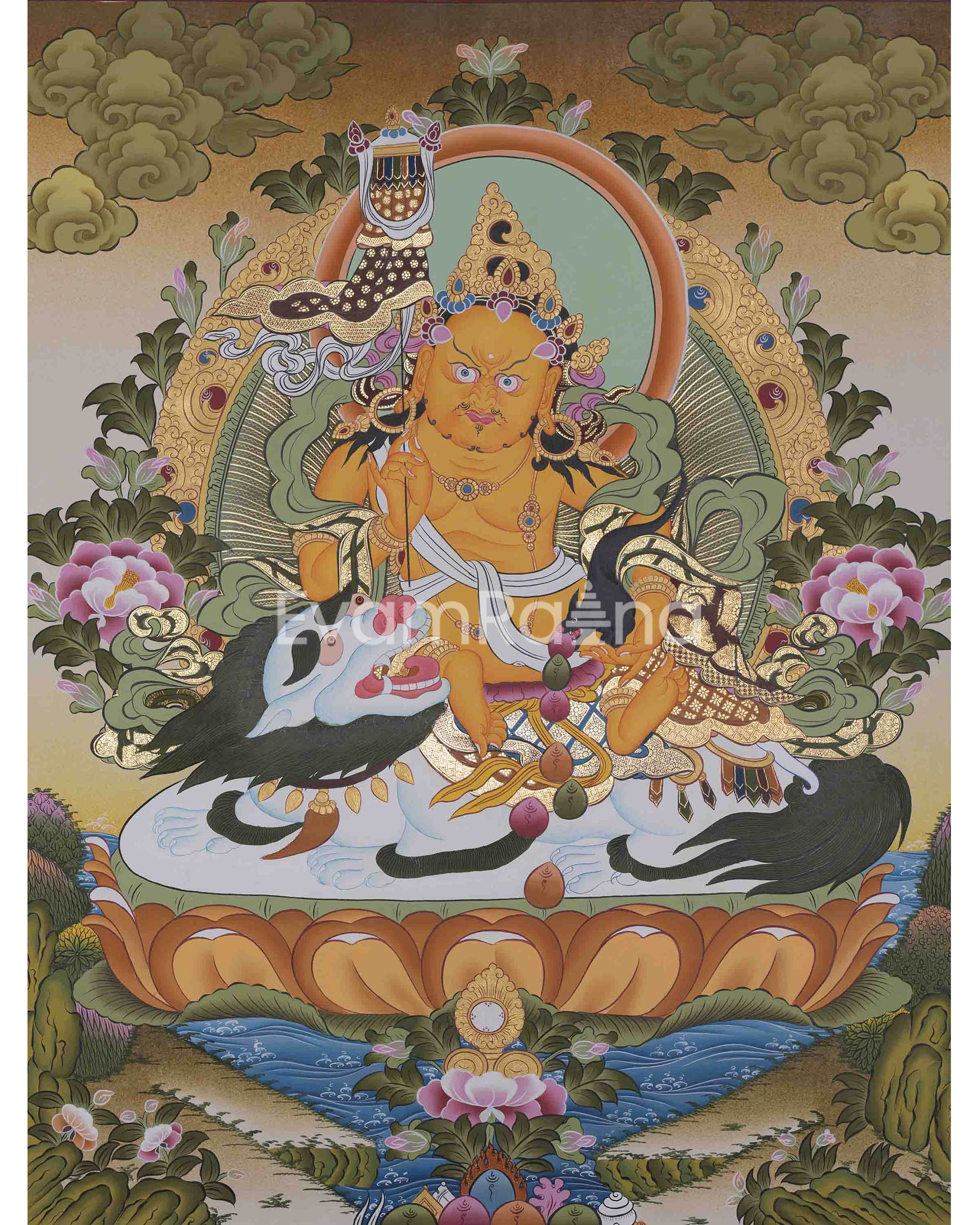Namtose Thangka | Tibetan Buddhist Wealth Deity