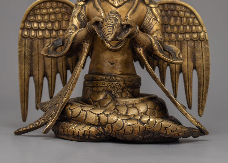 Brass Naga Kanya Statue | Symbol of Serpent Wisdom and Protection