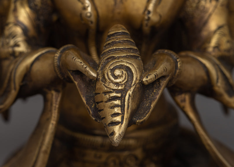 Brass Naga Kanya Statue | Symbol of Serpent Wisdom and Protection