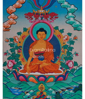 Original Shakyamuni Buddha Thangka | The Enlightened One