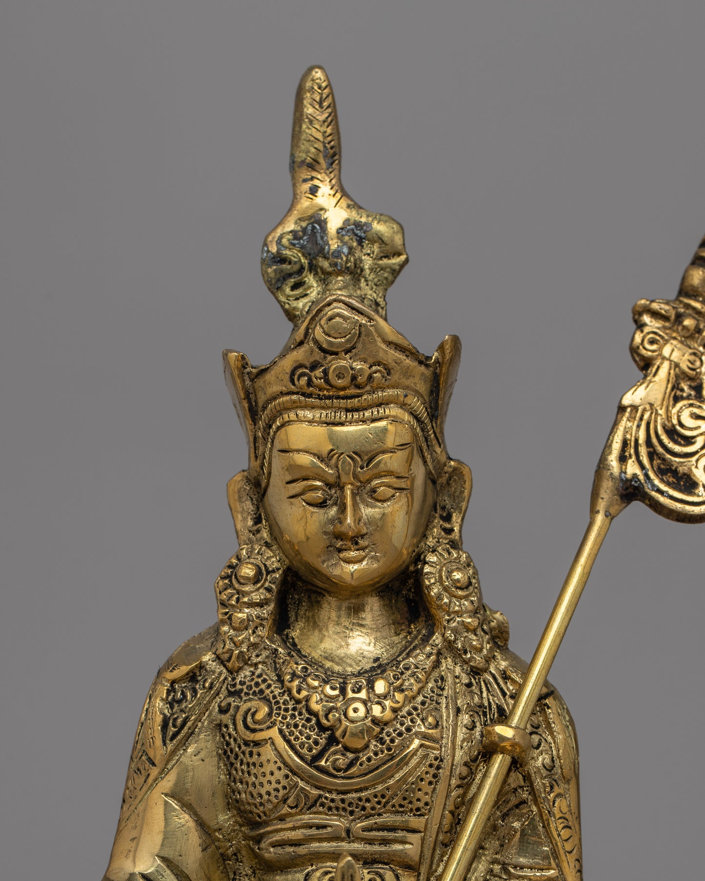 Brass Guru Rinpoche Statue |  The Embodiment of Enlightened Compassion