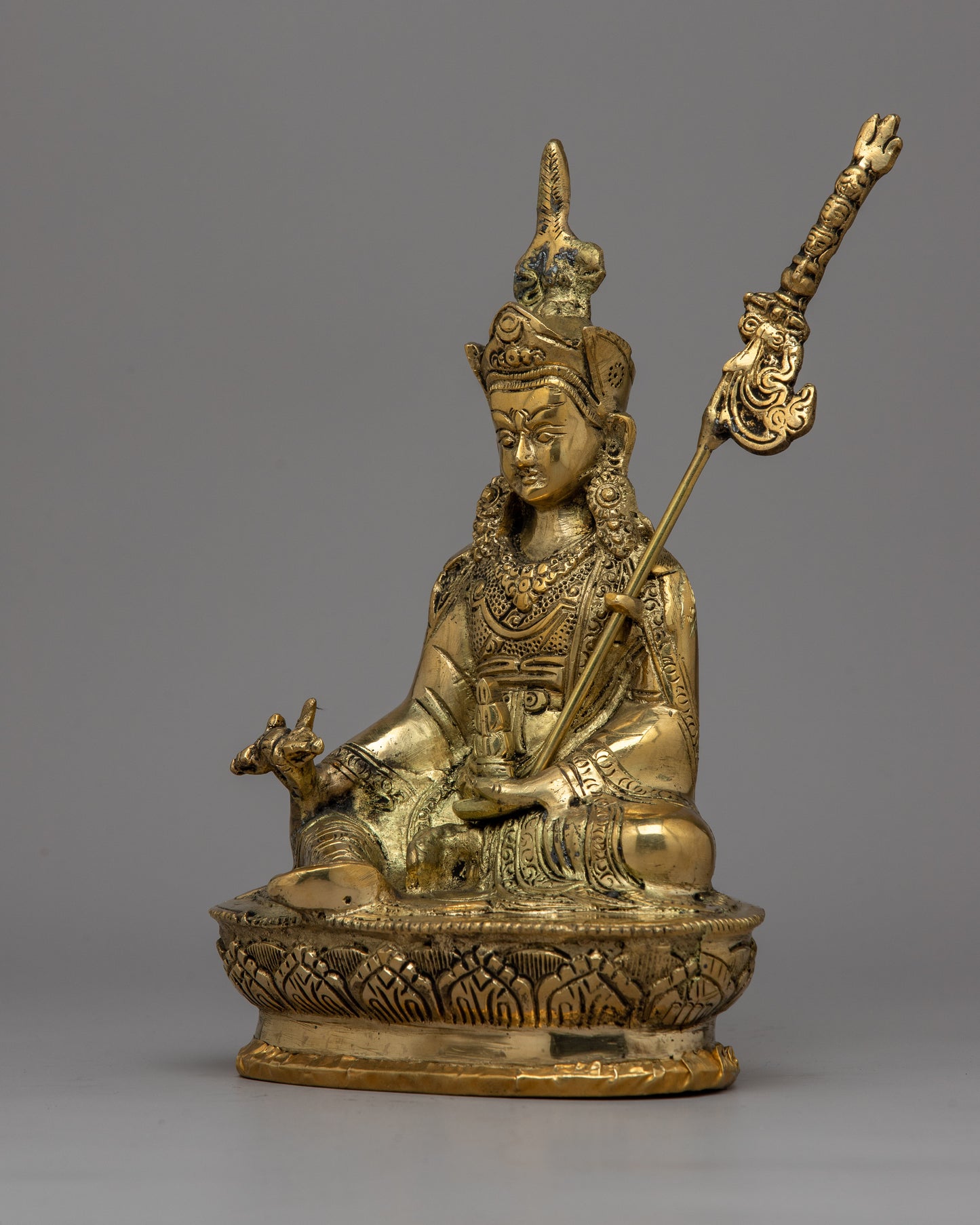 Brass Guru Rinpoche Statue |  The Embodiment of Enlightened Compassion