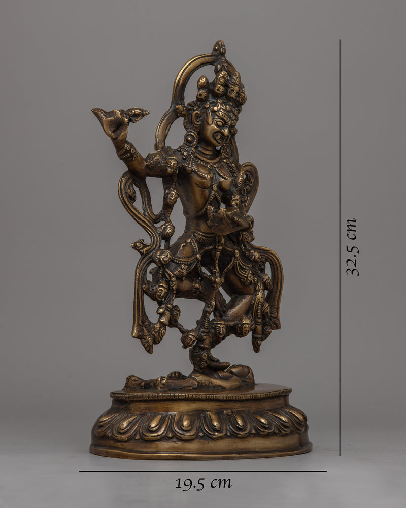 Brass Dorje Phagmo Statue | Meticulous Craftsmanship for Spiritual Statue