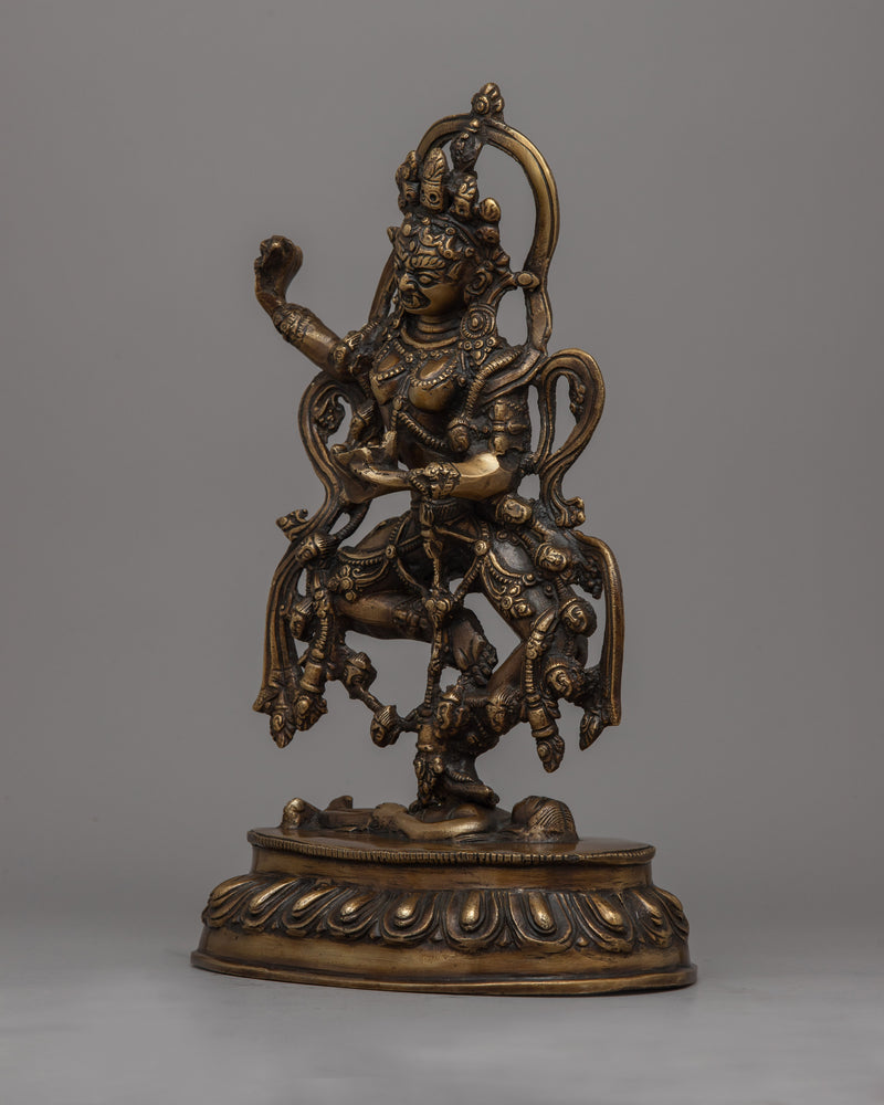 Brass Dorje Phagmo Statue | Meticulous Craftsmanship for Spiritual Statue