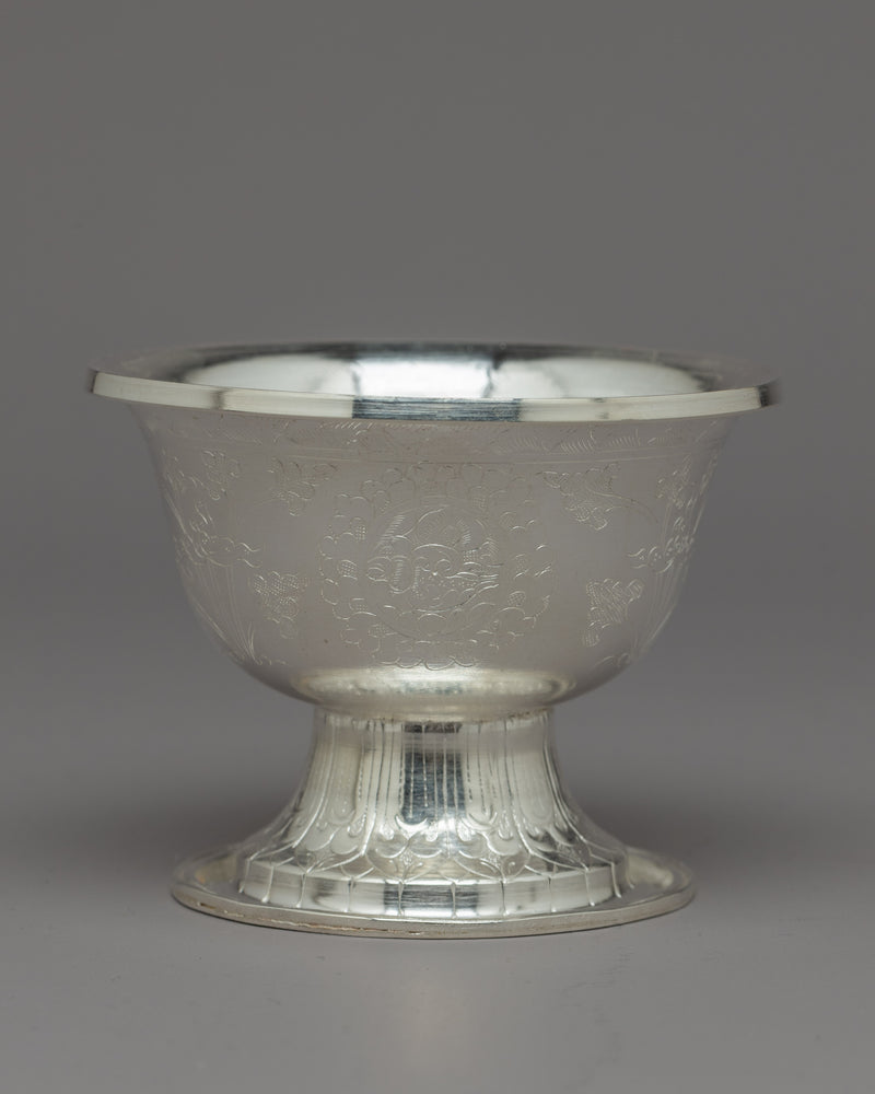 Silver Water Offering Bowls | Elegant Vessels for Sacred Rituals and Spiritual Offerings