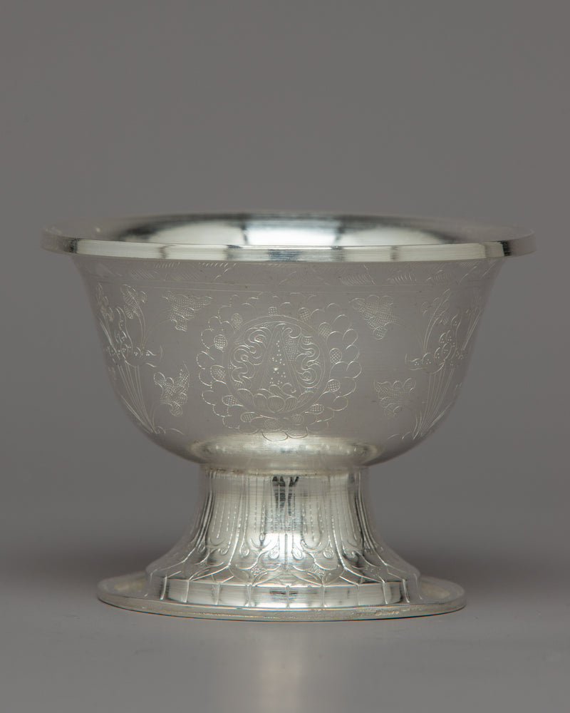 Silver Water Offering Bowls | Elegant Vessels for Sacred Rituals and Spiritual Offerings