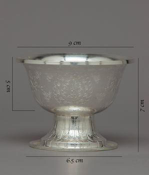 Silver Water Offering Bowls | Elegant Vessels for Sacred Rituals and Spiritual Offerings