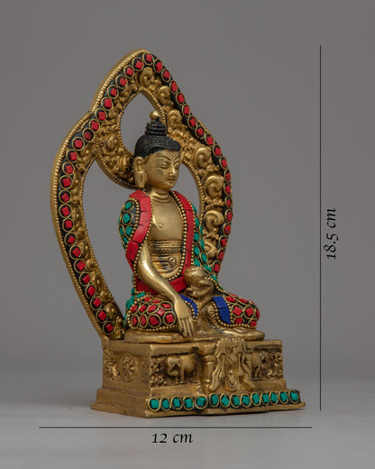 Shakyamuni Buddha with Throne