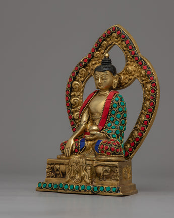 Shakyamuni Buddha with Throne