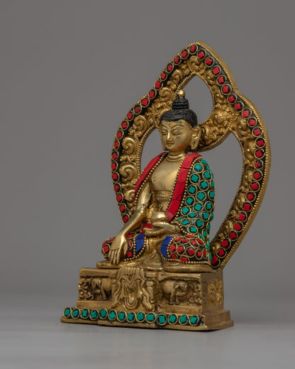 Shakyamuni Buddha with Throne