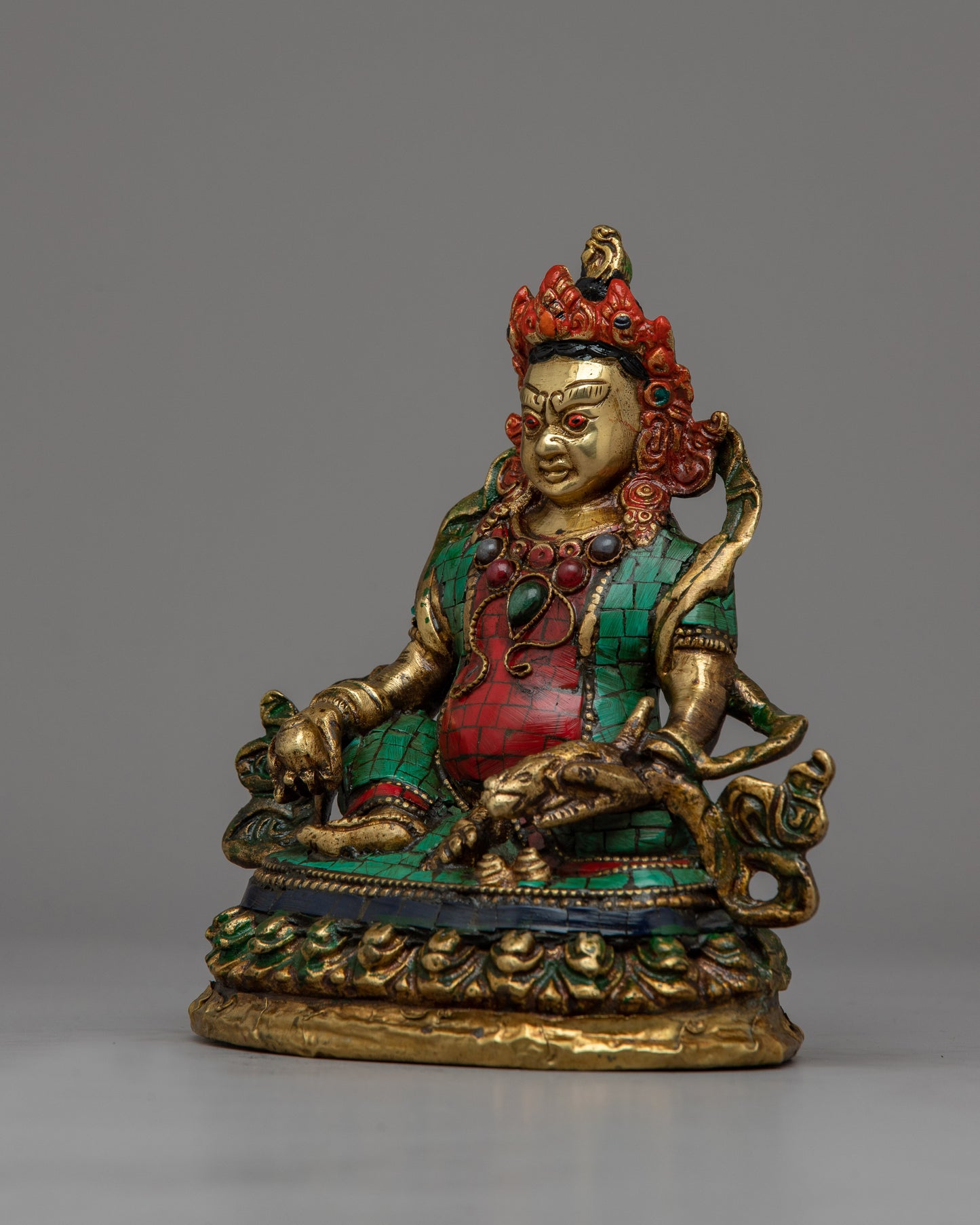 Brass Dzambhala Statue | Deity Of Wealth