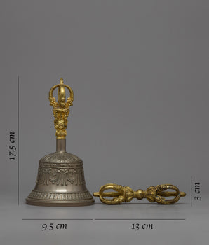 Bronze Vajra and Bell Set | Sacred Instruments for Meditation & Rituals