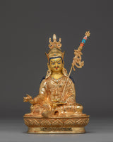  Gold Gilded Guru Rinpoche Statue