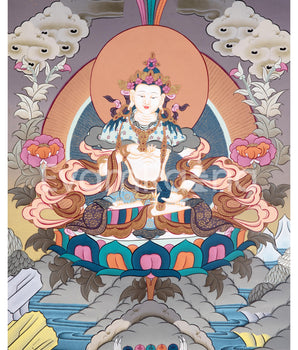 Brocade Mounted Vajrasattva Dorje Sempa | 