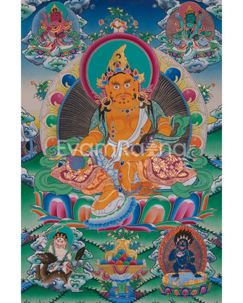 The Five Dzambhala Thangka