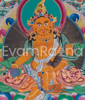The Five Dzambhala Thangka | Sacred Symbol of Prosperity and Protection
