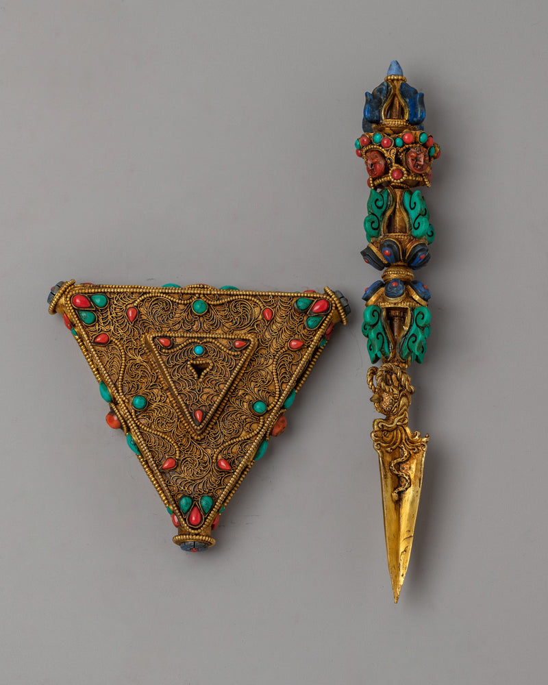 Ritual Dagger " Phurba" | Handmade Excellence for Spiritual Rituals