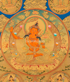 5 Forms of Manjushri Art Print For Daily Wisdom Preaching | The Bodhisattva Of Wisdom Giclee Print