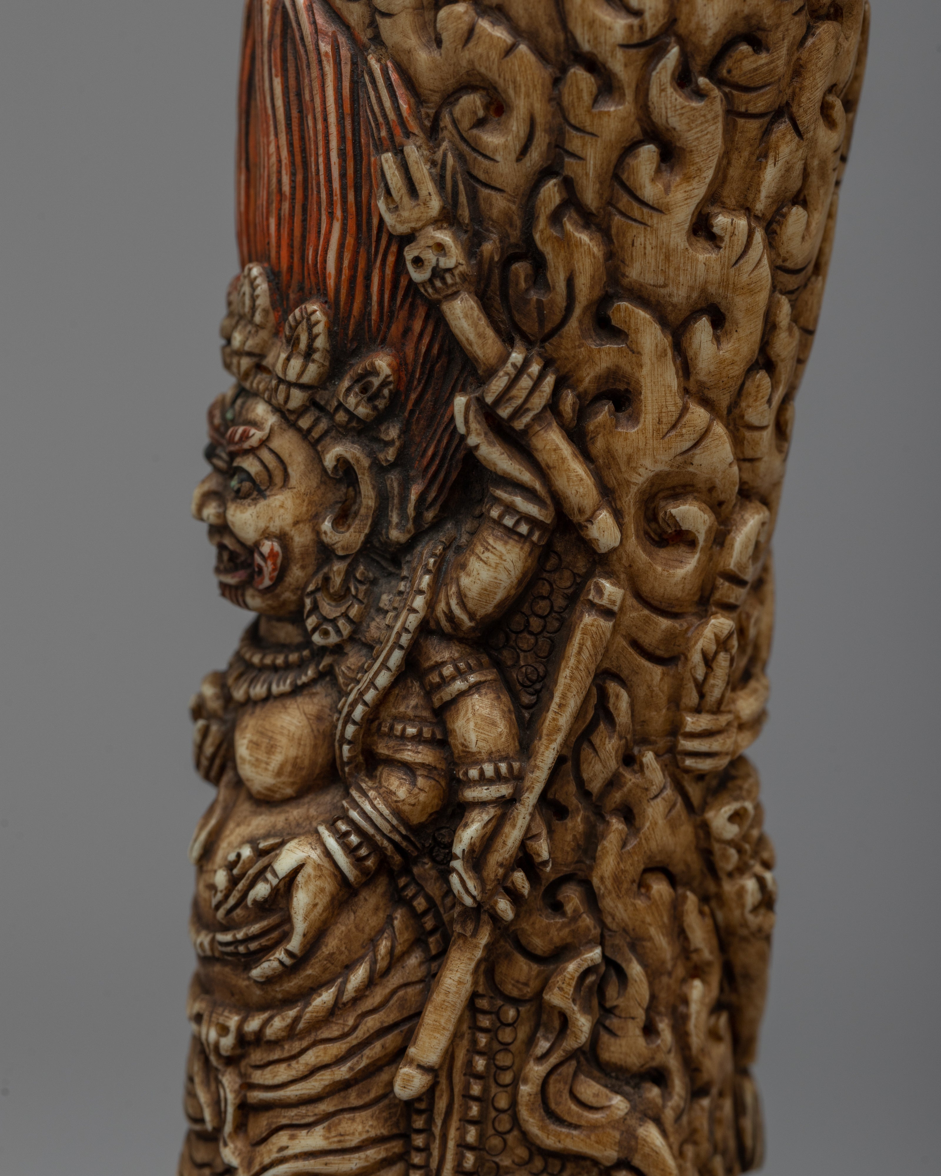 Mahakala Stamp Seal | Symbol of Wrathful Protection and Spiritual Authority
