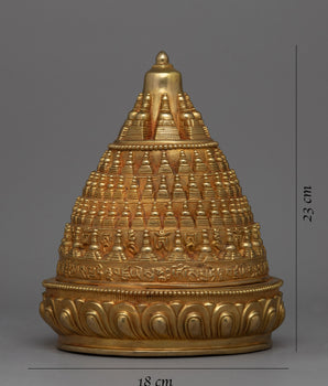 Golden Stupa | Majestic Symbol of Mindfulness and Enlightenment
