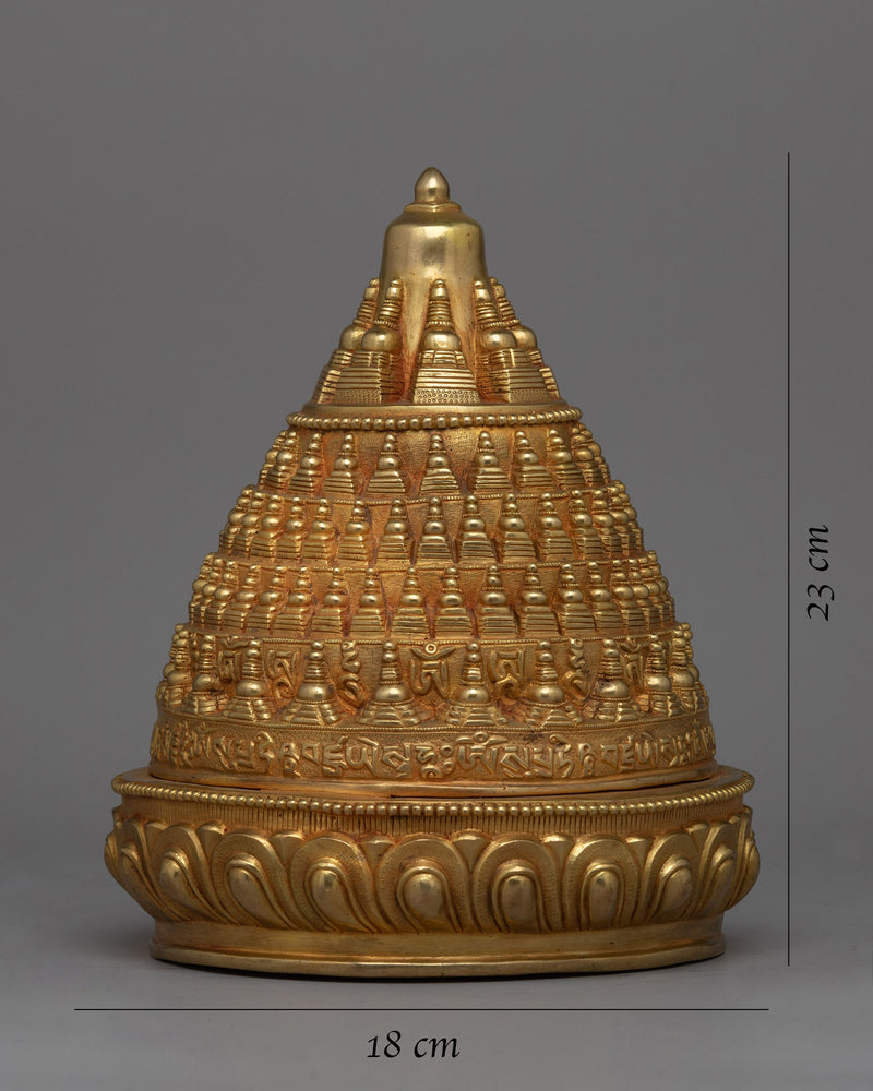 Golden Stupa | Majestic Symbol of Mindfulness and Enlightenment