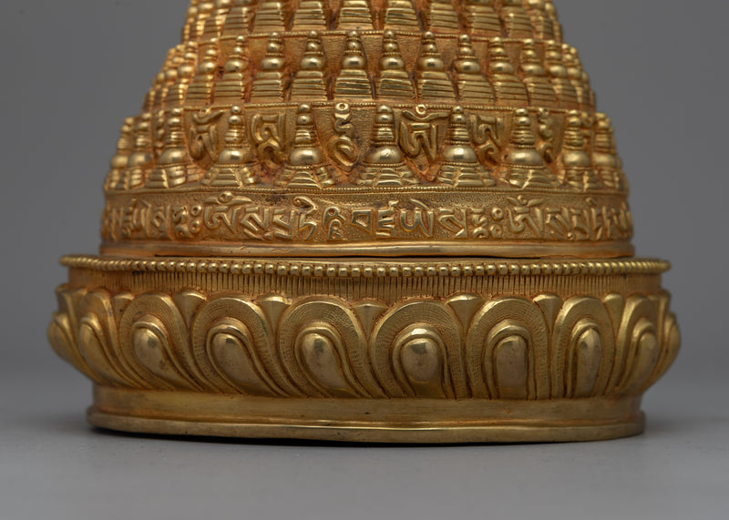 Golden Stupa | Majestic Symbol of Mindfulness and Enlightenment