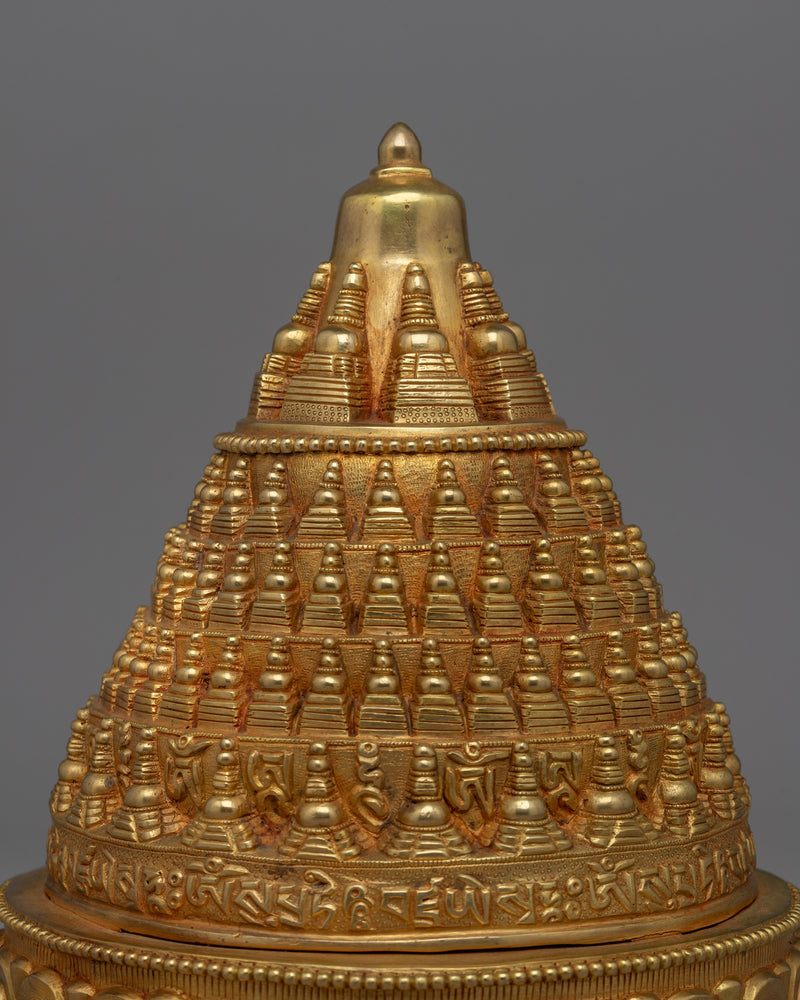 Golden Stupa | Majestic Symbol of Mindfulness and Enlightenment