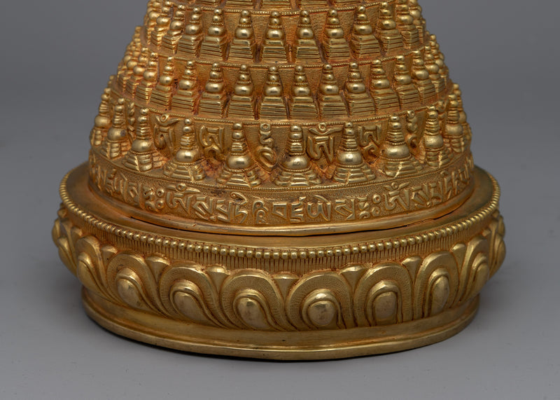 Golden Stupa | Majestic Symbol of Mindfulness and Enlightenment